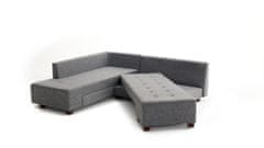 Atelier Del Sofa Rohová sedací souprava Manama Corner Sofa Bed Left - Grey, Šedá