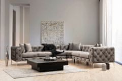 Atelier Del Sofa Rohová sedací souprava Como Right - Anthracite, Antracitová