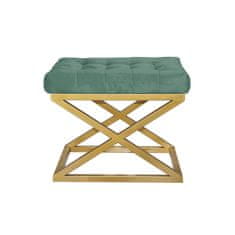 Atelier Del Sofa Taburet Capraz - Gold, Green v2, Zlatá, Zelená