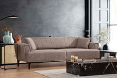 Atelier Del Sofa 3-místná pohovka Hamlet - Light Brown, Světlá Hnědá