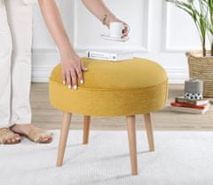 Atelier Del Sofa Taburet Romley - Yellow, Žlutá