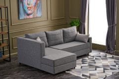 Atelier Del Sofa Rohová sedací souprava Ece Left - Grey, Šedá