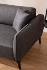 Atelier Del Sofa Rohová sedací souprava Belissimo Left - Dark Grey, Tmavá Šedá