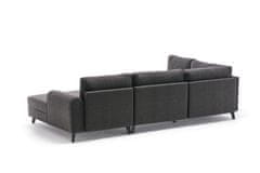 Atelier Del Sofa Rohová sedací souprava Belen - Anthracite, Antracitová