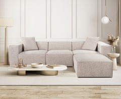 Atelier Del Sofa Rohová sedací souprava Lora (L1-O1-1R-POUFFE ) - Mocha, Moka