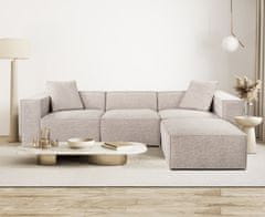 Atelier Del Sofa Rohová sedací souprava Lora (L1-O1-1R-POUFFE ) - Mocha, Moka