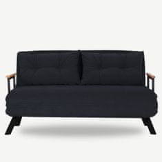 Atelier Del Sofa 2-místná pohovka Sando 2-Seater - Black, Černá