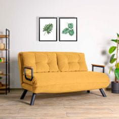 Atelier Del Sofa 2-místná pohovka Sando 2-Seater - Mustard, Hořčicová