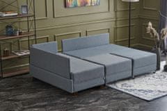 Atelier Del Sofa Rohová sedací souprava Fly Left - Blue, Modrá