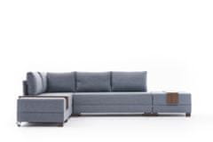 Atelier Del Sofa Rohová sedací souprava Fly Left - Blue, Modrá