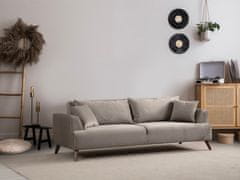 Atelier Del Sofa 3-místná pohovka Buhara 3 Seater - Light Grey, Světlá Šedá