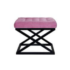 Atelier Del Sofa Taburet Capraz - Black, Fuchsia, Černá, Fushcia