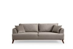 Atelier Del Sofa 3-místná pohovka Buhara 3 Seater - Light Grey, Světlá Šedá