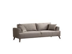 Atelier Del Sofa 3-místná pohovka Buhara 3 Seater - Light Grey, Světlá Šedá