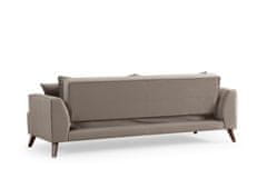 Atelier Del Sofa 3-místná pohovka Buhara 3 Seater - Light Grey, Světlá Šedá