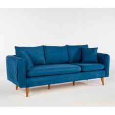 Atelier Del Sofa 3-místná pohovka Sofia - Dark Blue, Tmavá Modrá