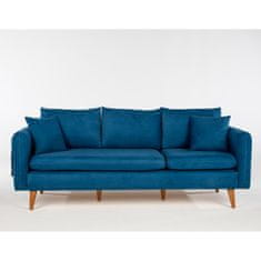 Atelier Del Sofa 3-místná pohovka Sofia - Dark Blue, Tmavá Modrá