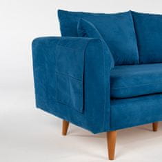 Atelier Del Sofa 3-místná pohovka Sofia - Dark Blue, Tmavá Modrá