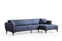 Atelier Del Sofa Rohová sedací souprava Belissimo Right - Blue, Modrá