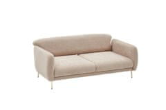 Atelier Del Sofa 3-místná pohovka Simena - Beige, Béžová, Zlatá