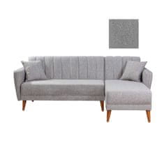 Atelier Del Sofa Rohová sedací souprava Aqua Corner Right - Grey, Šedá