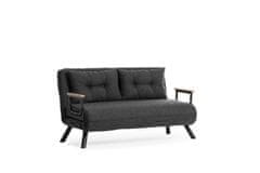 Atelier Del Sofa 2-místná pohovka Sando 2-Seater - Dark Grey, Tmavá Šedá