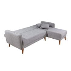 Atelier Del Sofa Rohová sedací souprava Aqua Corner Right - Grey, Šedá