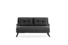 Atelier Del Sofa 2-místná pohovka Sando 2-Seater - Dark Grey, Tmavá Šedá