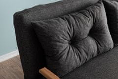 Atelier Del Sofa 2-místná pohovka Sando 2-Seater - Dark Grey, Tmavá Šedá