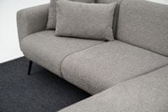 Atelier Del Sofa Rohová sedací souprava Side Right - Light Grey, Světlá Šedá