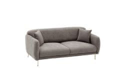 Atelier Del Sofa 3-místná pohovka Simena - Grey, Šedá, Zlatá