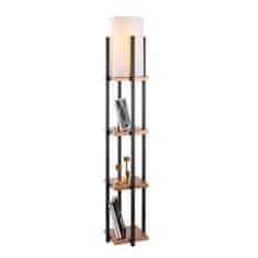 Opviq Stojací lampa 7113 - Black, Copper, Černá, Měděná