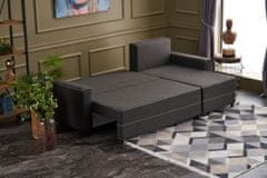 Atelier Del Sofa Rohová sedací souprava Ece Right - Anthracite, Antracitová