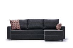 Atelier Del Sofa Rohová sedací souprava Ece Right - Anthracite, Antracitová