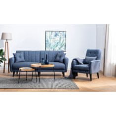 Atelier Del Sofa Sedací souprava AQUA-TAKIM6-S 1048, Modrá