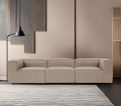 Atelier Del Sofa 3-místná pohovka Fora 3 Seater - Brown, Hnědá