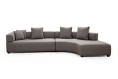 Atelier Del Sofa Rohová sedací souprava Gondol-1 (L3-CHL) - Grey, Šedá