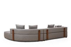 Atelier Del Sofa Rohová sedací souprava Gondol-1 (L3-CHL) - Grey, Šedá