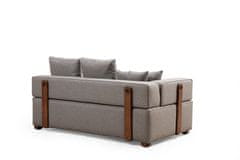 Atelier Del Sofa Rohová sedací souprava Gondol-1 (L3-CHL) - Grey, Šedá