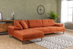 Atelier Del Sofa Rohová sedací souprava Mustang Large Left - Orange, Oranžová