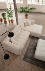 Atelier Del Sofa Rohová sedací souprava Cady 3 Seater Right - Beige, Béžová