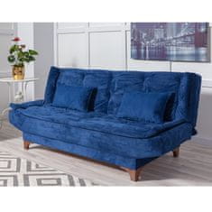 Atelier Del Sofa 3-místná pohovka Kelebek - Dark Blue, Tmavá Modrá