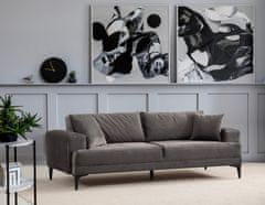 Atelier Del Sofa 3-místná pohovka Astana 3 Seater - Anthracite, Antracitová