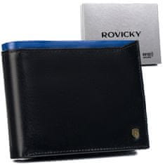 Rovicky Pánská kožená peněženka N992-RVT Black+Navy