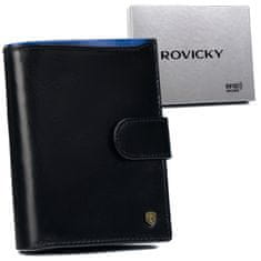 Rovicky Kožená pánská peněženka na karty se systémem RFID Protect-