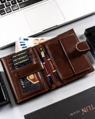 Peterson Klasická pánská kožená peněženka se zapínáním