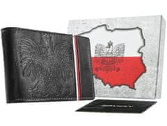 Inny Kožená vlastenecká peněženka s polským znakem a vlajkou