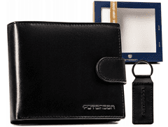 Peterson Dárková sada: pánská kožená peněženka a klíčenka