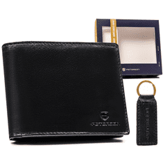 Peterson Dárková sada: velká kožená pánská peněženka a klíčenka