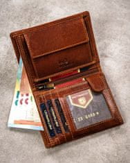 Peterson Velká, kožená pánská peněženka s vyraženým znamením zvěrokruhu